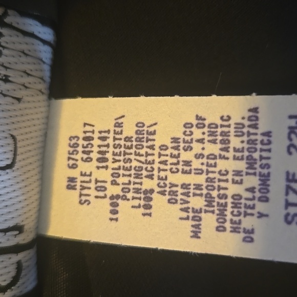 S.L. Fashions-Blk tiered georgette sleeveless dress Suze 22W NWT. - Picture 6 of 6